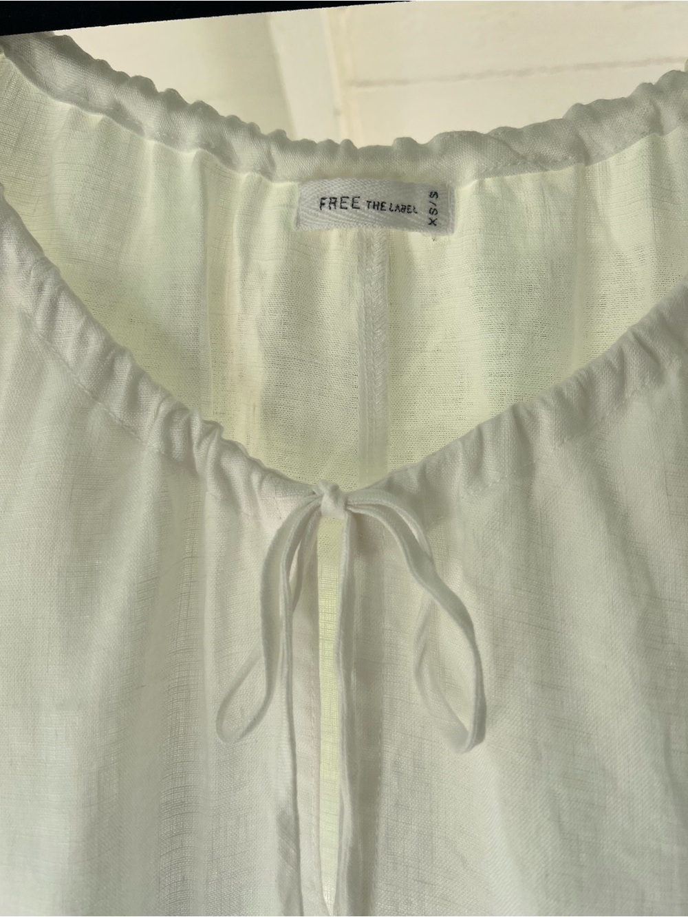 Like New - Linen - Romantic Billowy Maxi Dress - Off White - Picture 11 of 13